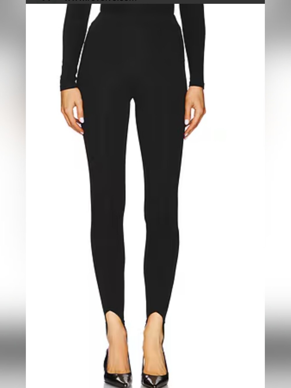 SNDYS Women's Black Stirrup Leggings - Sleek High-Waist Fit size S new with tags